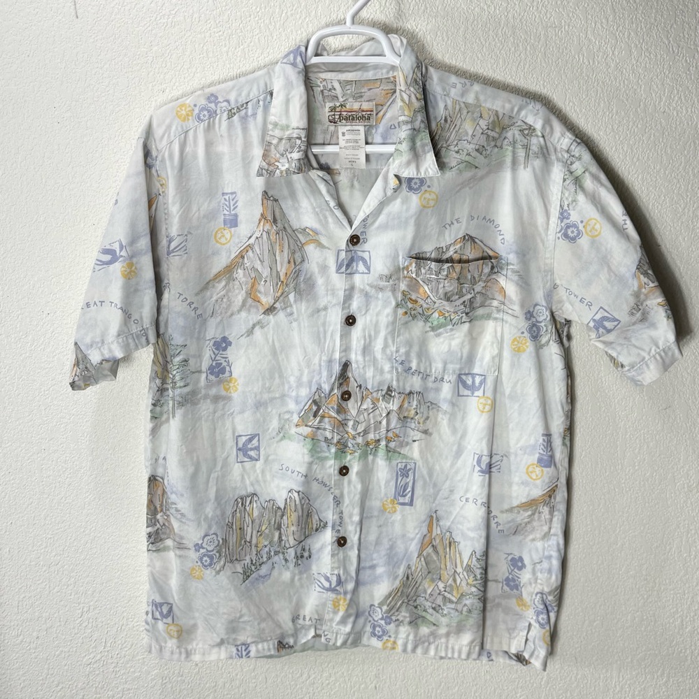 PATAGONIA PATALOHA - Special Edition Famous Mountains Shirt Large